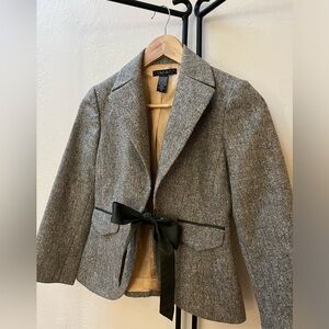 Laundry by Shell Segal wool tweed cropped blazer. Size 4.